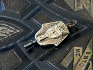 Pocket Watch Key A Stunning Gilded Bronze/brass Vintage Pharaoh Shaped Watch Key