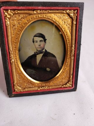 Antique Tintype Daguerreotype Civil War Era Full Case