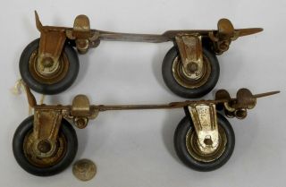 Rare Antique C.  1900 Inline Roller Skates " Roller Racer No.  1r " Peck & Snyder