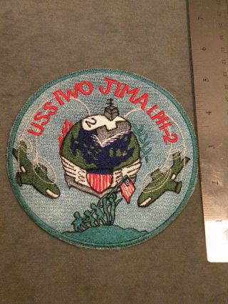Us Navy Ship Patch,  Uss Iwo Jima,  Japanese Made