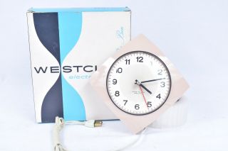 Westclox Electric Wall Clock Pert Art Deco Mid Century 1960s