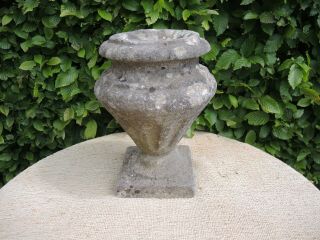 Small Antique Marble Stone Garden Urn 30 Cm High (601)