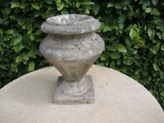 Small Antique Marble Stone Garden Urn 30 cm high (601) 4