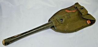 Vintage Vietnam Era 1967 Us Army Shovel Entrenching Tool (ames) With Cover