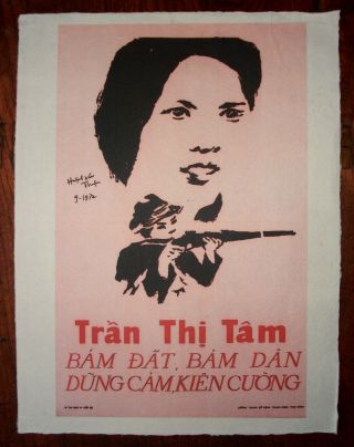 5 Vietnam Posters,  Circa 1969,  Unbacked