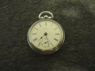 1900 Waltham Open Face 7j Pocket Watch 18s Cond.  - Serviced/very