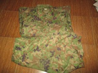 Japan Army Camo Combat Set Shirt/pants,  Very Good