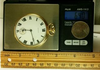14k solid gold pocket Watch Howard watch co.  Boston.  Holds time very well 12