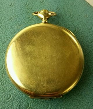 14k solid gold pocket Watch Howard watch co.  Boston.  Holds time very well 9