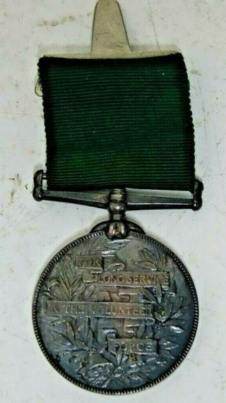 Old War Medal Victoria For Long Service In The Volunteer Force - No Name - L@@k