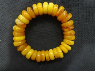 Tibet Mila Bracelet Mala Prayer Bead Amber Resin Necklace Antique Baltic S