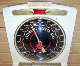Vintage Marx Score - O - Meter Electric Pinball Machine Casino Great