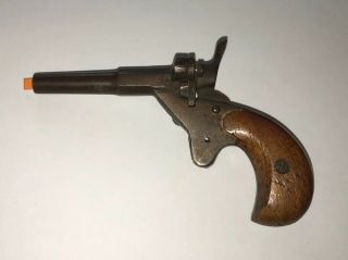 Antique Cast Iron & Wood Stock 4 1/8” Cap Gun Late 19th Century