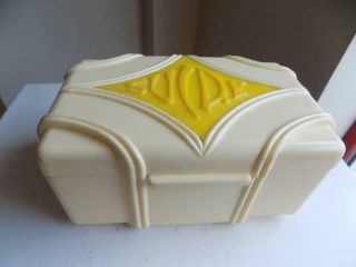 Art Deco Stunning & Rare French Bakelite/lucite Large Sucre/sugar Caddy