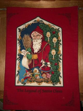 Cranston Legend Of Santa Claus Book - Completed - Book Panel - Christmas