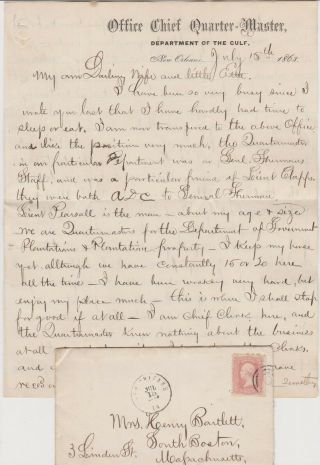 Civil War Soldier Letter Orleans July 1863 - Vicksburg Gettysburg Victories