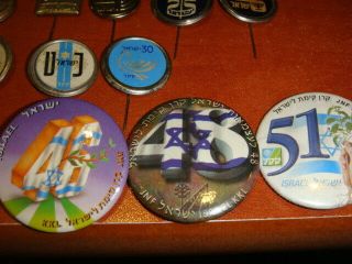 Israel KKL Independence Day 27 Different pin s 8 - 51 JNF K.  K.  L Jewis Herzl army 7