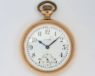 Antique 1912 16s 21j Adj.  E.  Howard Watch Co.  Series 11 Railroad Chronometer