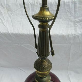 Hollywood Regency Mid Century Modern Lamp Purple 5