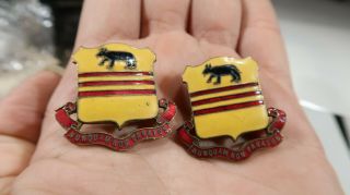 Us Army 308th Cavalry Di Dui Set Bailey Banks And Biddle Screwback Set
