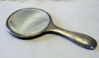 Vintage Solid Silver Hand Mirror 1924