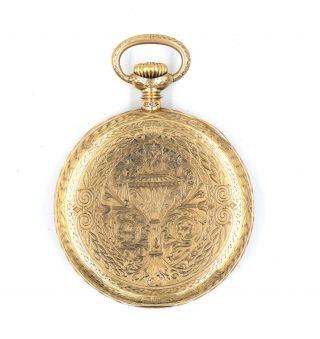 ANTIQUE PATEK PHILIPPE POCKET WATCH 14K GOLD RETAILED BY SHREVE CRUMP LOW c1913 2