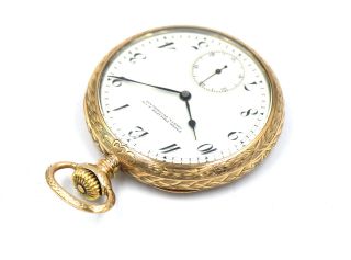 ANTIQUE PATEK PHILIPPE POCKET WATCH 14K GOLD RETAILED BY SHREVE CRUMP LOW c1913 4