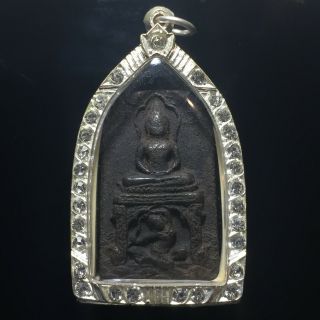 Thai Amulet Buddha Phra Phim Wat Ayutthaya Nung Than Pendant Old Rare