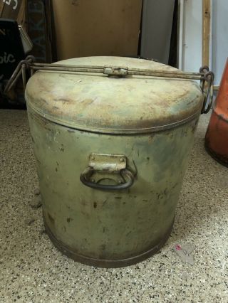 World War Ii Era Military Mermite Food Storage Container Can Cooler 1943 Usa