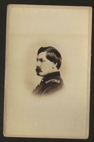Civil War Era Cdv Union General George Mcclellan