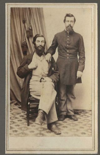 Civil War Era Cdv Proud Father And Union Soldier The Son Great Barrington Ma