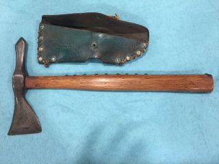 Rare Vietnam War Lagana Tomahawk W Sheath Made By American Tomahawk Co