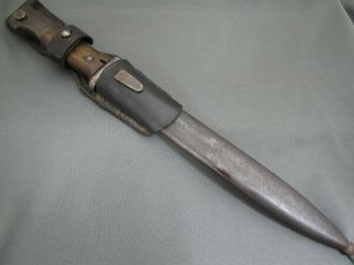 Ww2 98k Rifle Bayonet 43 Asw 4172 Matched With Issue Belt Frog