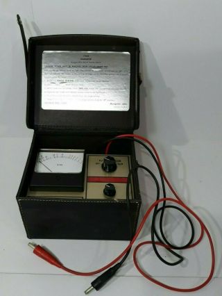 Vintage Extremely Rare Robinair 12855 Ohmmeter Tester Ranges Rx1 Rx10 Rx100 Rx1k