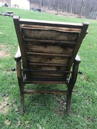 Vintage Childrens Morris Chair Adjustable Seat Lounge 4
