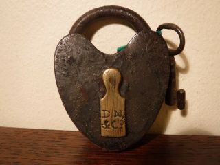 Dm & Co Antique Lock With Key