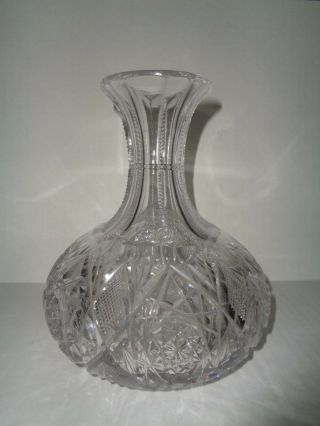 ABP BIRKS Antique CRYSTAL CUT CARAFE / DECANTER American Brilliant Period 3