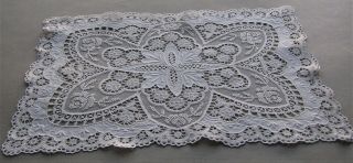 Fabulous Vintage Normandy Lace Tray Cover 14” X 9 3/4” 2