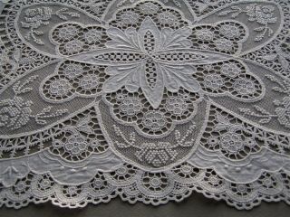 Fabulous Vintage Normandy Lace Tray Cover 14” X 9 3/4” 3