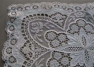 Fabulous Vintage Normandy Lace Tray Cover 14” X 9 3/4” 6