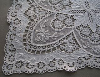 Fabulous Vintage Normandy Lace Tray Cover 14” X 9 3/4” 7