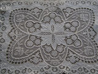 Fabulous Vintage Normandy Lace Tray Cover 14” X 9 3/4” 8