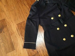 U.  S MILITARY WOMEN ' S ARMY ISSUE WOOL OVERCOAT WITH REMOVABLE LINER ALL WEATHER 3