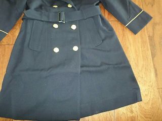 U.  S MILITARY WOMEN ' S ARMY ISSUE WOOL OVERCOAT WITH REMOVABLE LINER ALL WEATHER 6