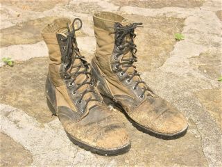 Vietnam Us Army 16th Arty Vet Buy Genesco Boonie Jungle Boots Huge Size 12