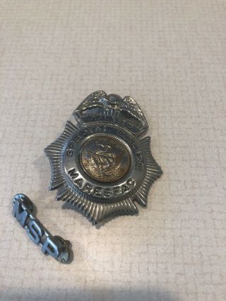 Special Police Badge Rare Military Guard Vintage