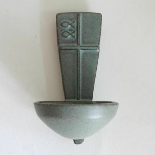 German Modernism | Rare Bauhaus Holy Water Wall Tank (ca.  1925/30)