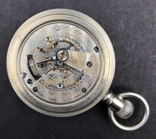 1901 Elgin 18s 21j Antique Pocket Watch Father Time 252/7 9035257 Running OF 6