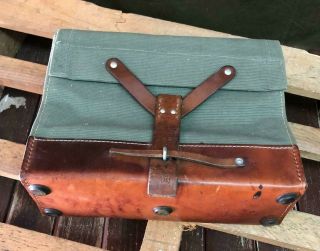 1965 Vintage Swiss Army Military Ammo Bag Bicycle Pannier