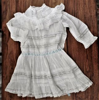 Antique Lawn/lace Baby Christening Dress